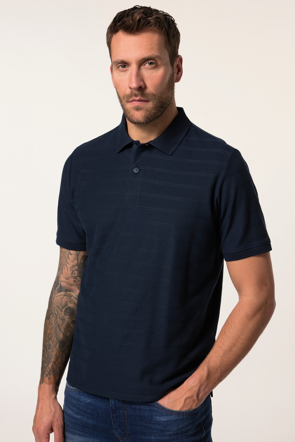 Große Größen JP AWARE Poloshirt, Herren, blau, Größe: 7XL, Polyester, JP-Aware