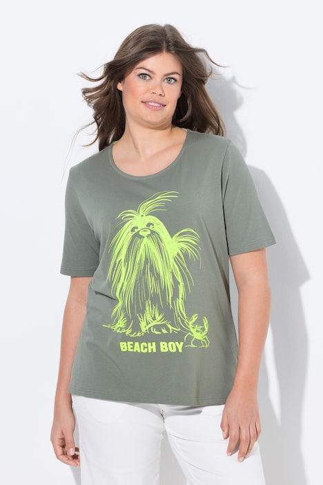 T-shirt con scollo a girocollo, mezze maniche e OEKO-TEX Made in Green