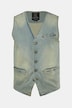Jeans bodywarmer, denim, V-hals, vintage look, tot 8XL