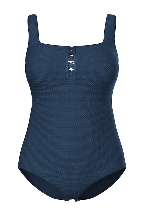 Plavky, vaflová struktura, měkké košíčky, hranatý výstřih