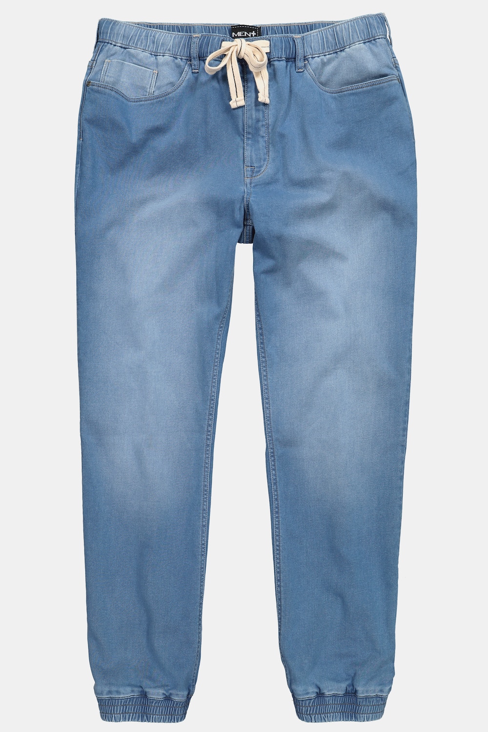 Men+ superstretch pull-on-jeans, lige pasform, op til str. 8XL