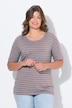 lang gestreept shirt, lange mouwen, boothals, OEKO-TEX