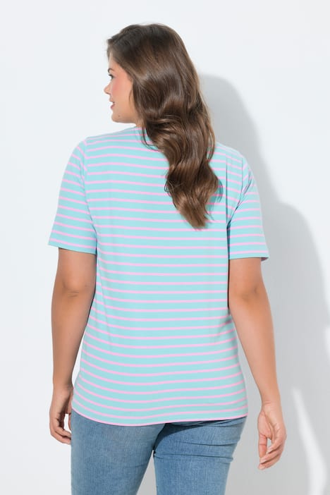 Ringelshirt, Rundhals, 1/2-Arm