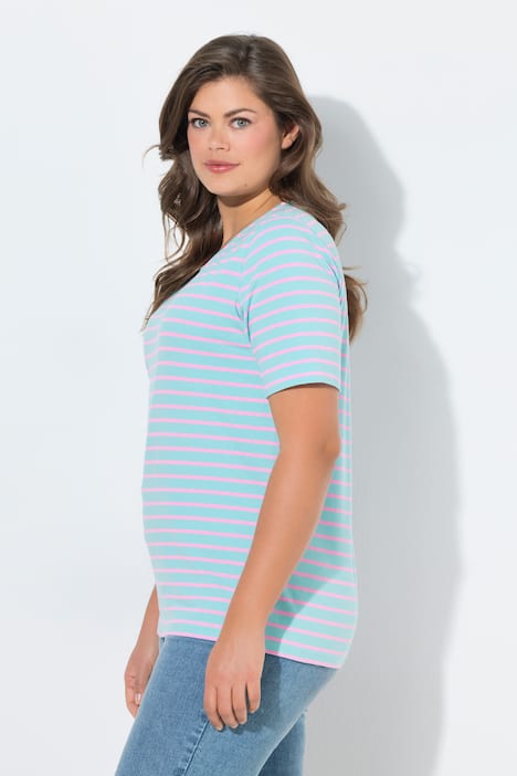 Ringelshirt, Rundhals, 1/2-Arm