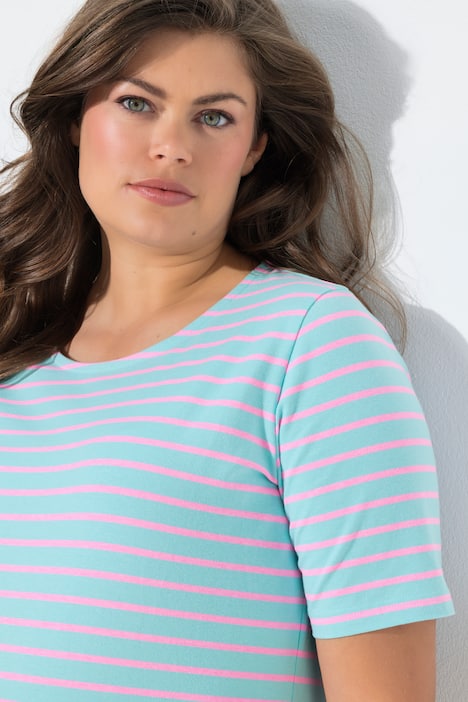 Ringelshirt, Rundhals, 1/2-Arm