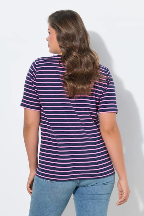 Ringelshirt, Rundhals, 1/2-Arm