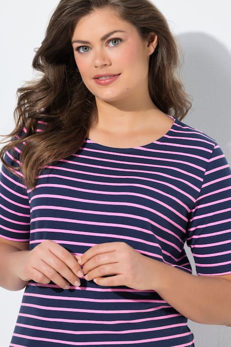 Ringelshirt, Rundhals, 1/2-Arm