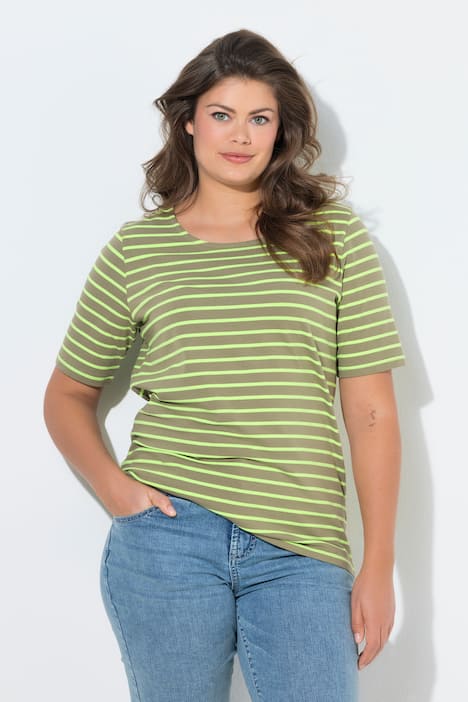 lang gestreept shirt, lange mouwen, boothals, OEKO-TEX