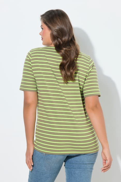 lang gestreept shirt, lange mouwen, boothals, OEKO-TEX