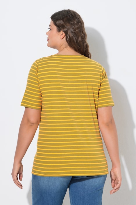 Ringelshirt, Rundhals, 1/2-Arm