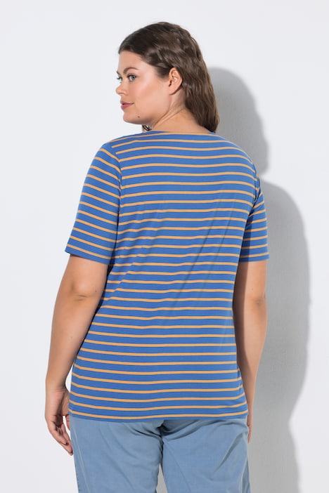 Ringelshirt, Rundhals, 1/2-Arm