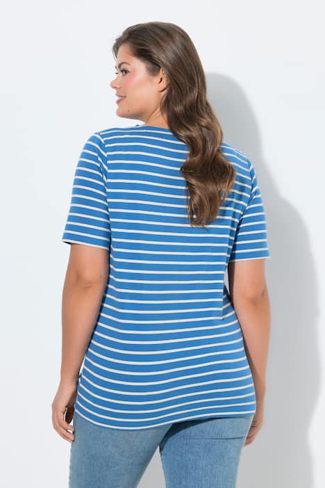 Ringelshirt, Rundhals, 1/2-Arm