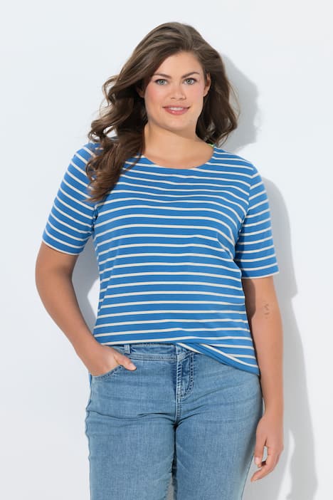 Ringelshirt, Rundhals, 1/2-Arm