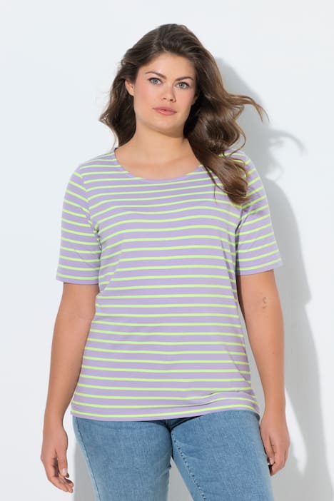 lang gestreept shirt, lange mouwen, boothals, OEKO-TEX