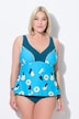 Tankini, svømmer, softcups, justerbare stropper