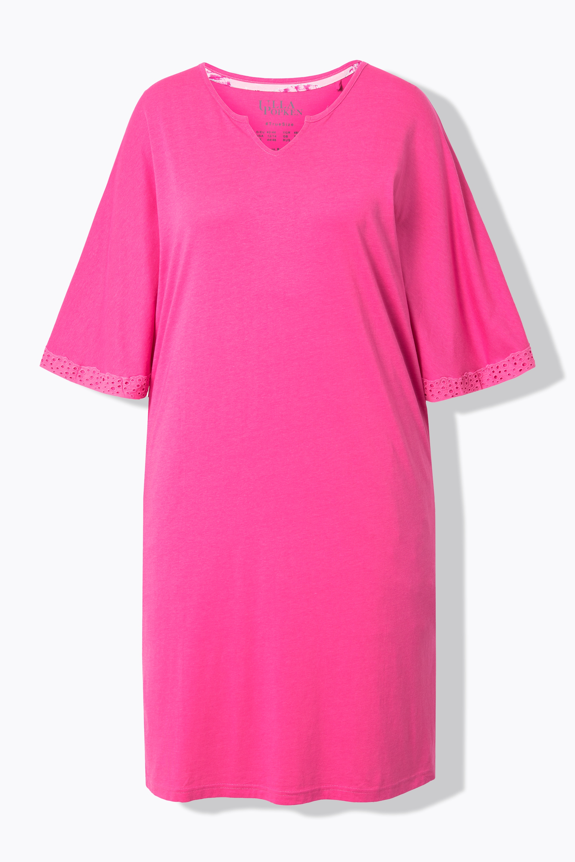 Ulla Popken Damen große Größen Bigshirts 2er Pack Muscheln Tunika Ausschnitt
