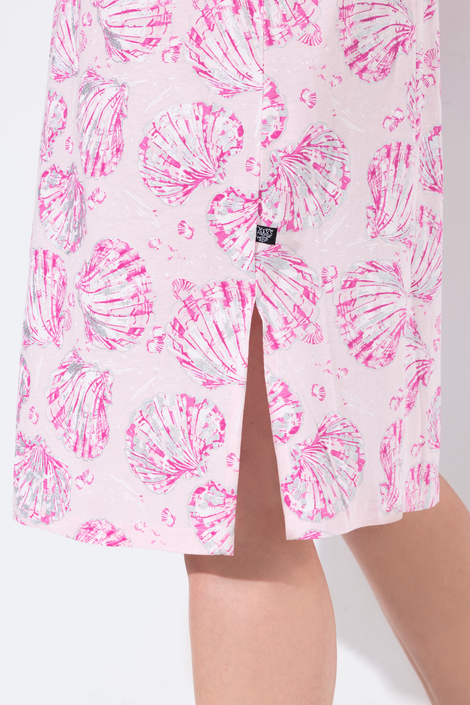 Ulla Popken Damen große Größen Bigshirts 2er Pack Muscheln Tunika Ausschnitt