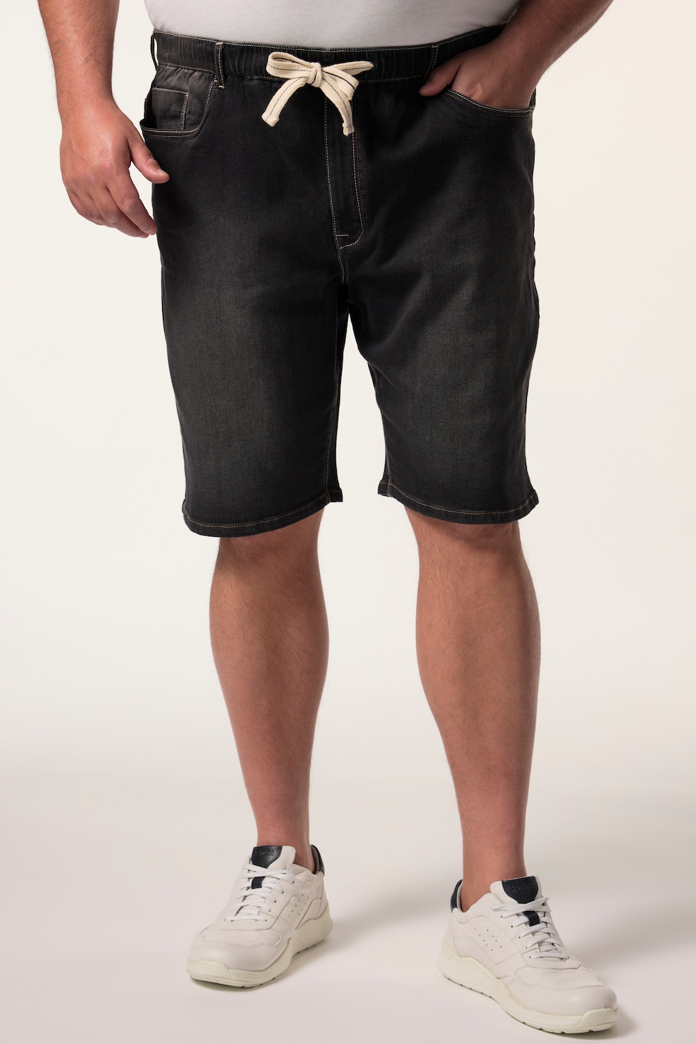 Men+ Superstretch jeansbermuda, tot 8 XL