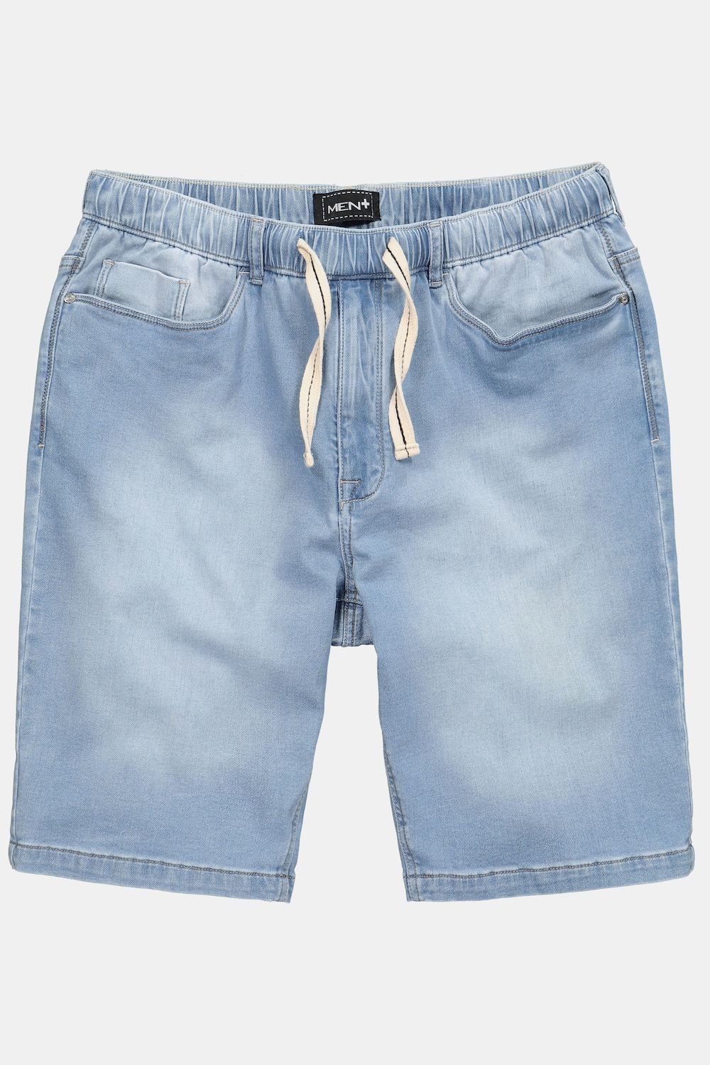 Men+ Superstretch-Jeansbermuda, bis 8 XL