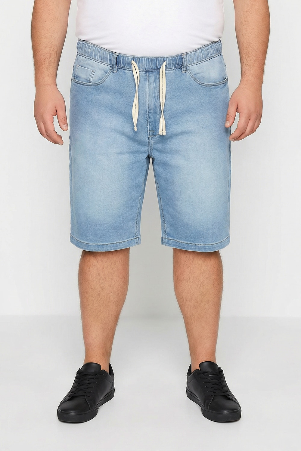 Men+ Superstretch-Jeansbermuda, bis 8 XL