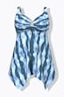 Badekleid, Wellenmuster, Softcups, Powermesh