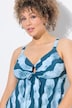 Badekleid, Wellenmuster, Softcups, Powermesh
