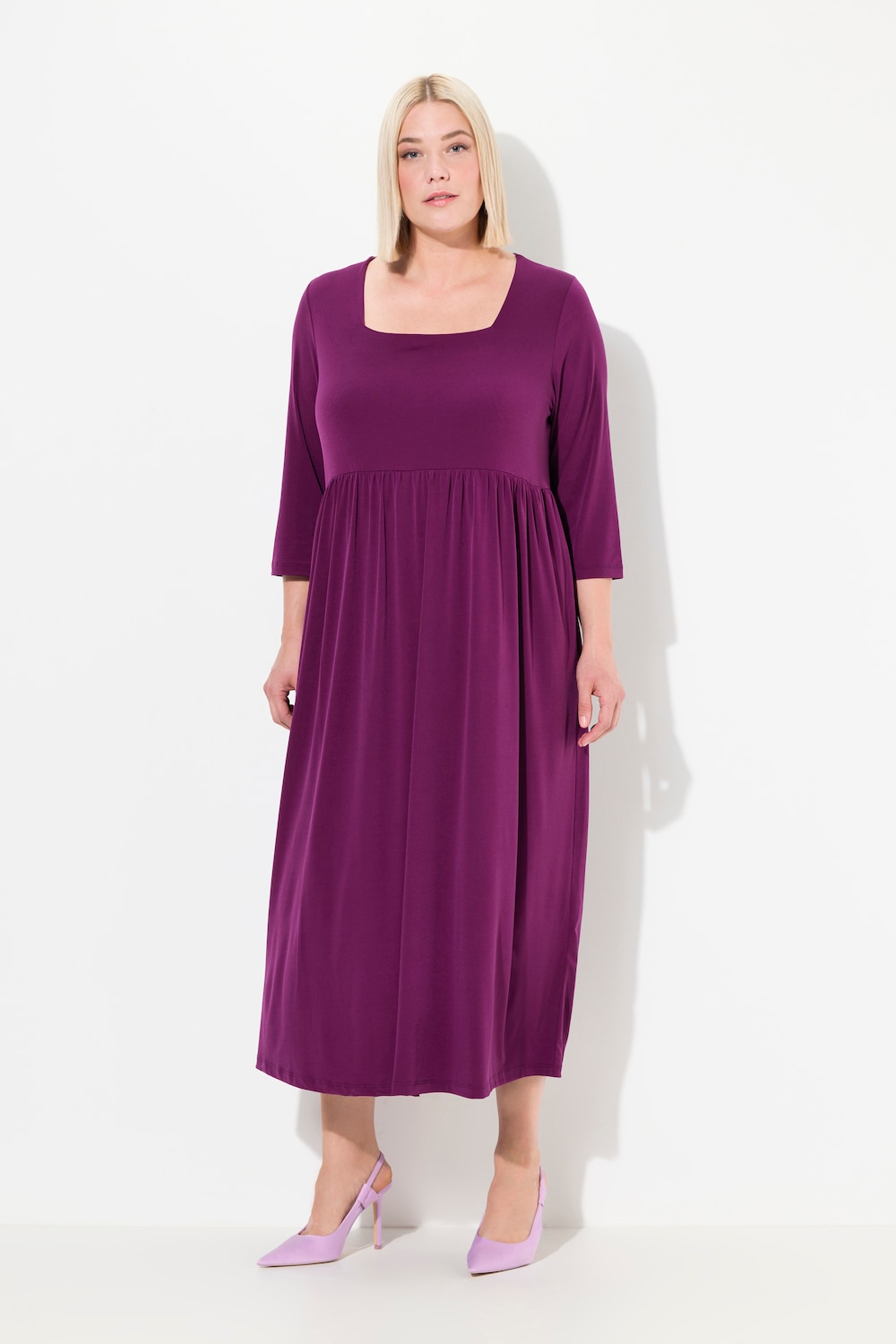 Große Größen Jerseykleid, Damen, rot, Größe: 58/60, Viskose, Ulla Popken