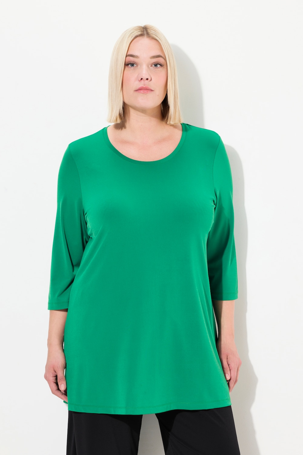 Große Größen Longshirt, Damen, grün, Größe: 54/56, Polyester, Ulla Popken
