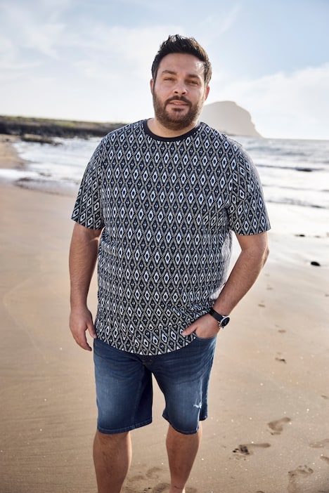 Men+ Jeans-Bermuda, denim, buikvriendelijk, straight fit, 5-pocket, tot 72