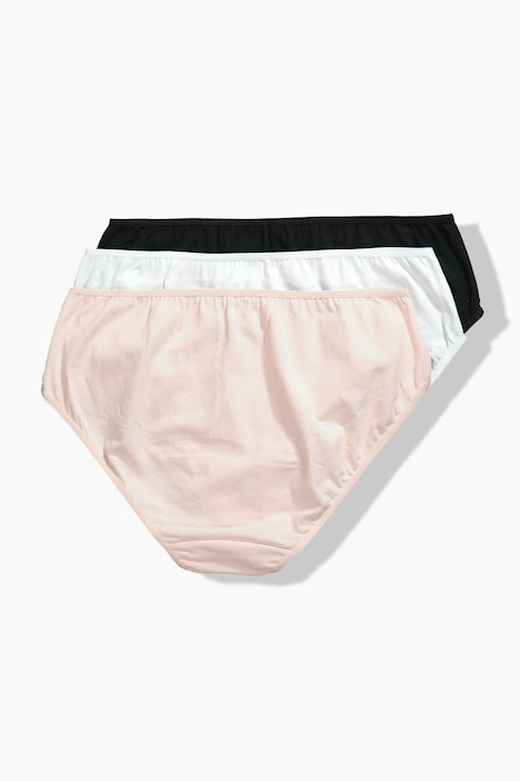 Midi-slips, set van 3, zijkant met kant