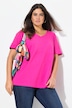 Decorative Seam Short Sleeve A-Line Tee