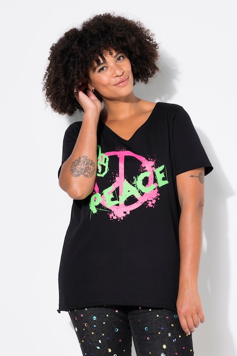 T-Shirt, A-Linie, PEACE-Motiv