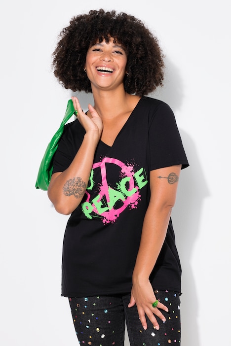 T-Shirt, A-Linie, PEACE-Motiv