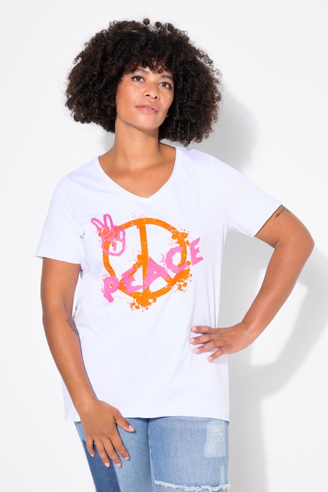 T-Shirt, A-Linie, PEACE-Motiv