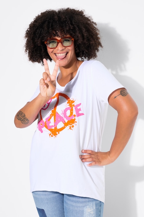 T-Shirt, A-Linie, PEACE-Motiv