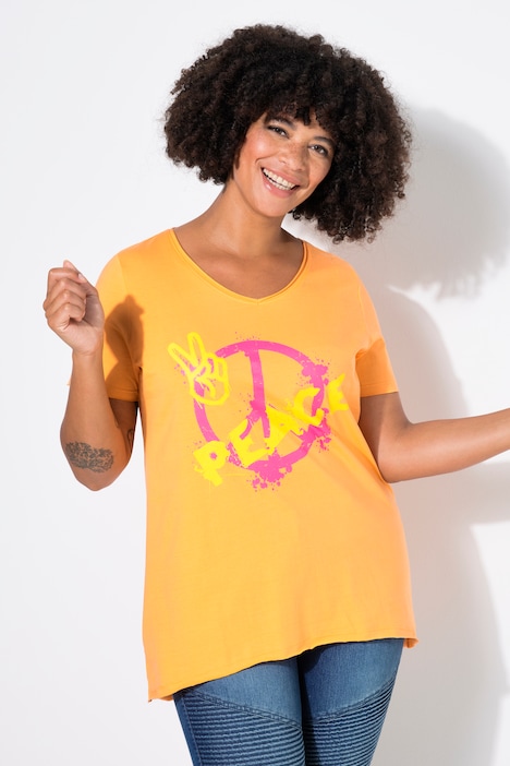 T-Shirt, A-Linie, PEACE-Motiv