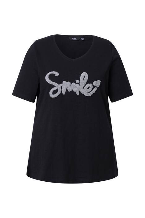 Tričko, SMILE, Classic, výstřih do V, krátké rukávy