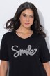 T-Shirt, Smile, Classic, V-Ausschnitt, Halbarm