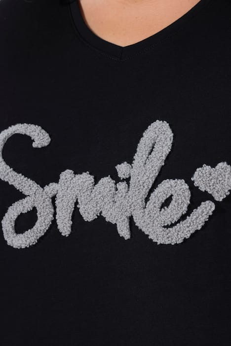 T-Shirt, Smile, Classic, V-Ausschnitt, Halbarm