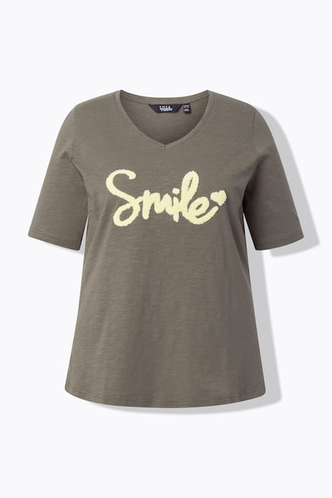 T-Shirt, Smile, Classic, V-Ausschnitt, Halbarm