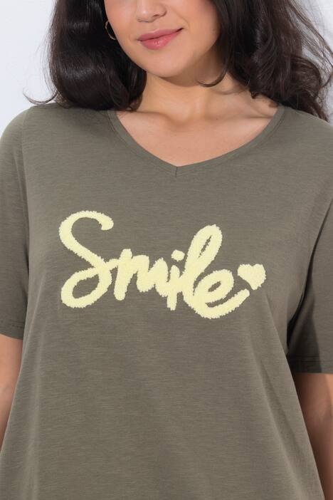 T-Shirt, Smile, Classic, V-Ausschnitt, Halbarm