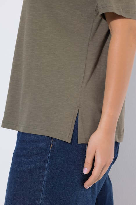 T-Shirt, Smile, Classic, V-Ausschnitt, Halbarm