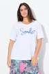 T-shirt, Smile, klasyczny krój, dekolt w szpic, rękaw 1/2