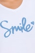 T-shirt, Smile, klasyczny krój, dekolt w szpic, rękaw 1/2