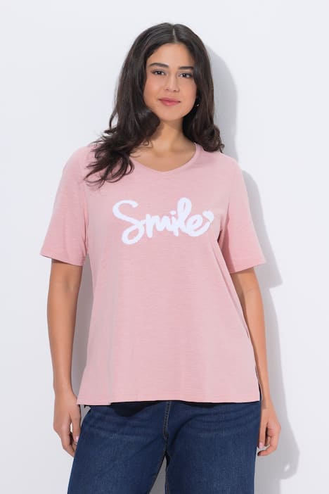 T-Shirt, Smile, Classic, V-Ausschnitt, Halbarm