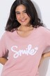 T-Shirt, Smile, Classic, V-Ausschnitt, Halbarm