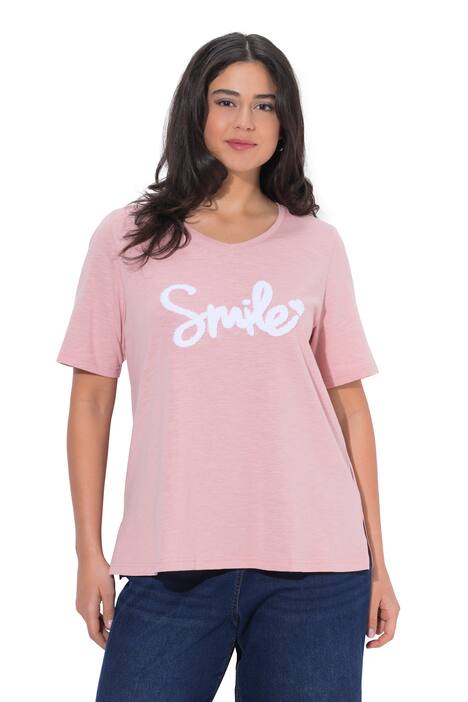 Tričko, SMILE, Classic, výstřih do V, krátké rukávy