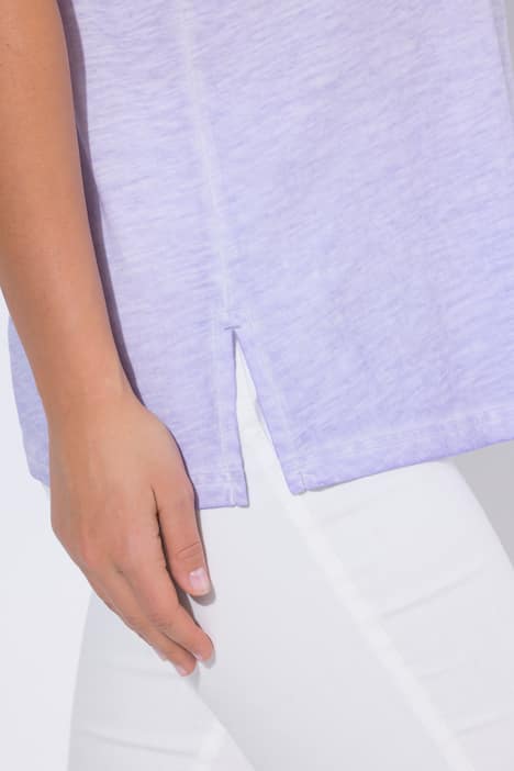 T-Shirt, Spitze, Classic, V-Ausschnitt, Halbarm