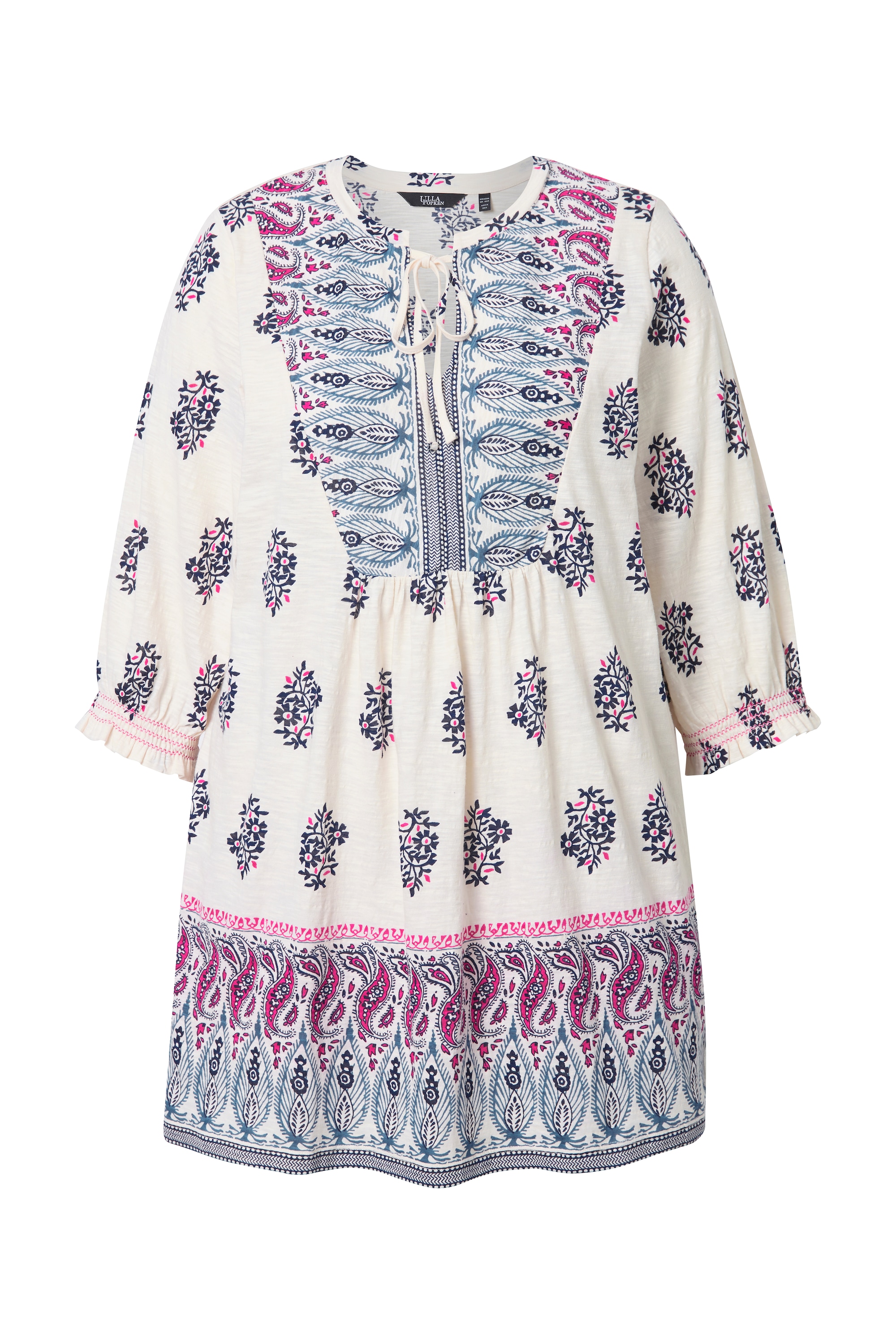 Ulla Popken Damen große Größen Shirt Tunika A Linie Tunika Ausschnitt