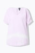Musselin-Blusenshirt, Oversized, V-Ausschnitt, Halbarm
